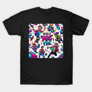 Retro 90s Vibe - Vintage Style Fashion Tee T-Shirt